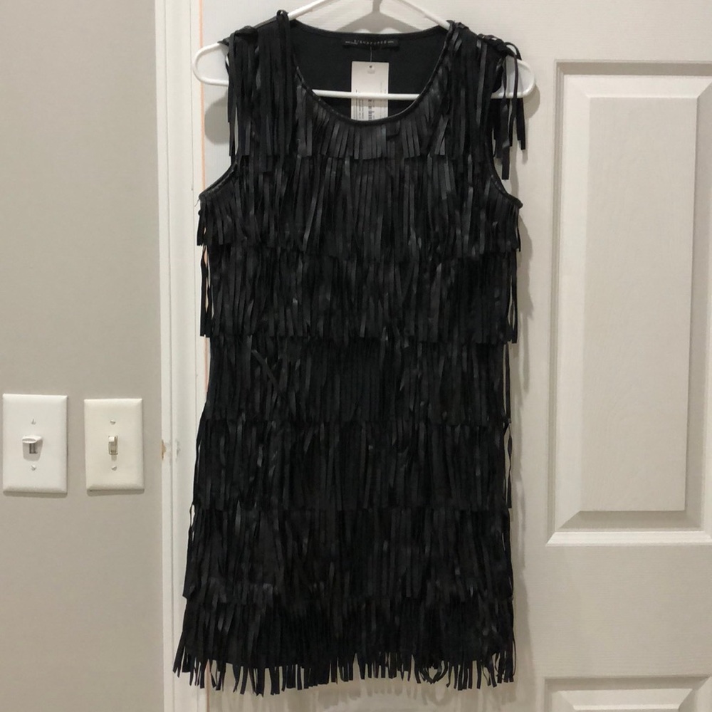Black Fringe Dress